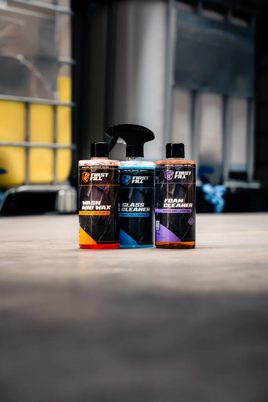 Premium Shampoo package met Wash & Wax, Glass Cleaner en Magic Foam Cleaner